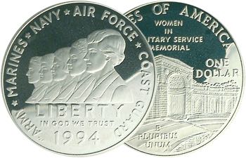 1994 P Women Veterns   coin collectible - Main Image 2