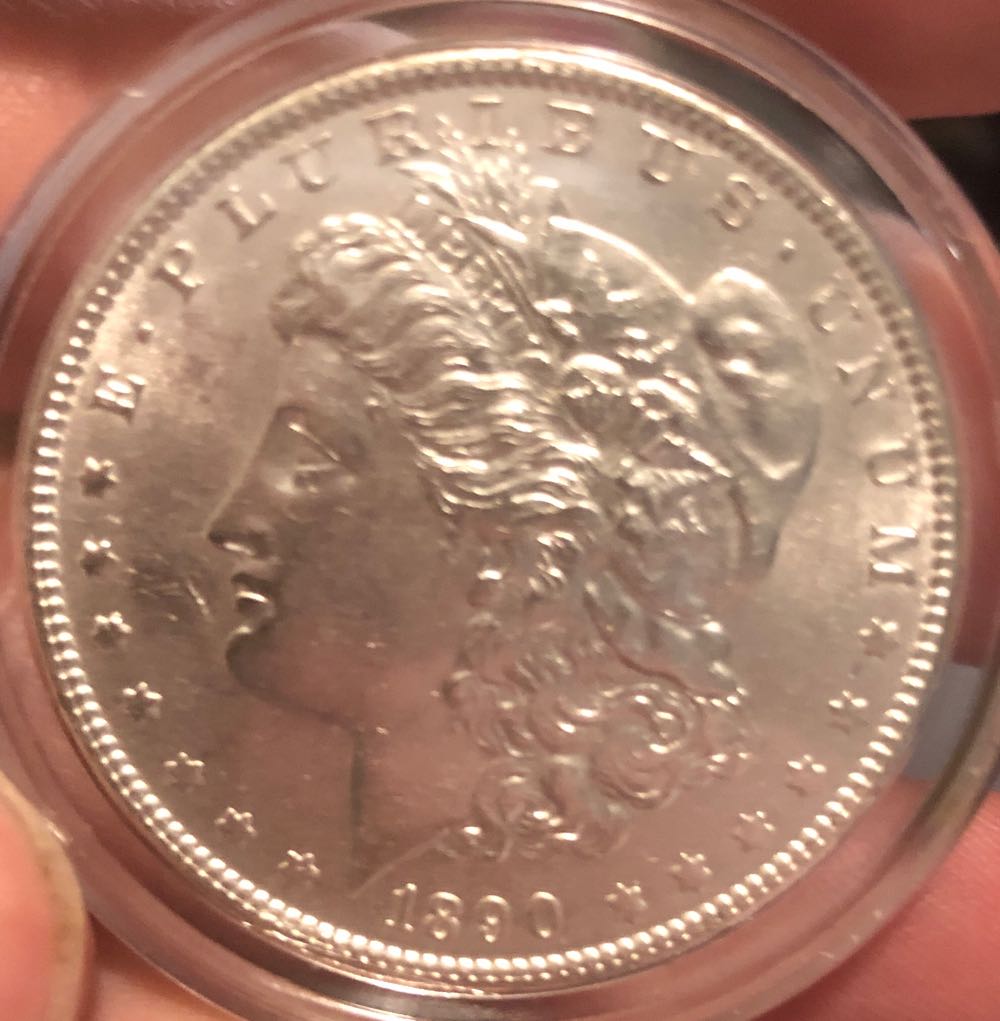 1890 P Morgan Silver Dollar  coin collectible - Main Image 3