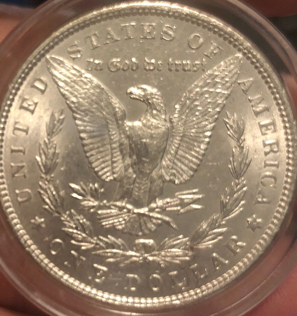 1890 P Morgan Silver Dollar  coin collectible - Main Image 4