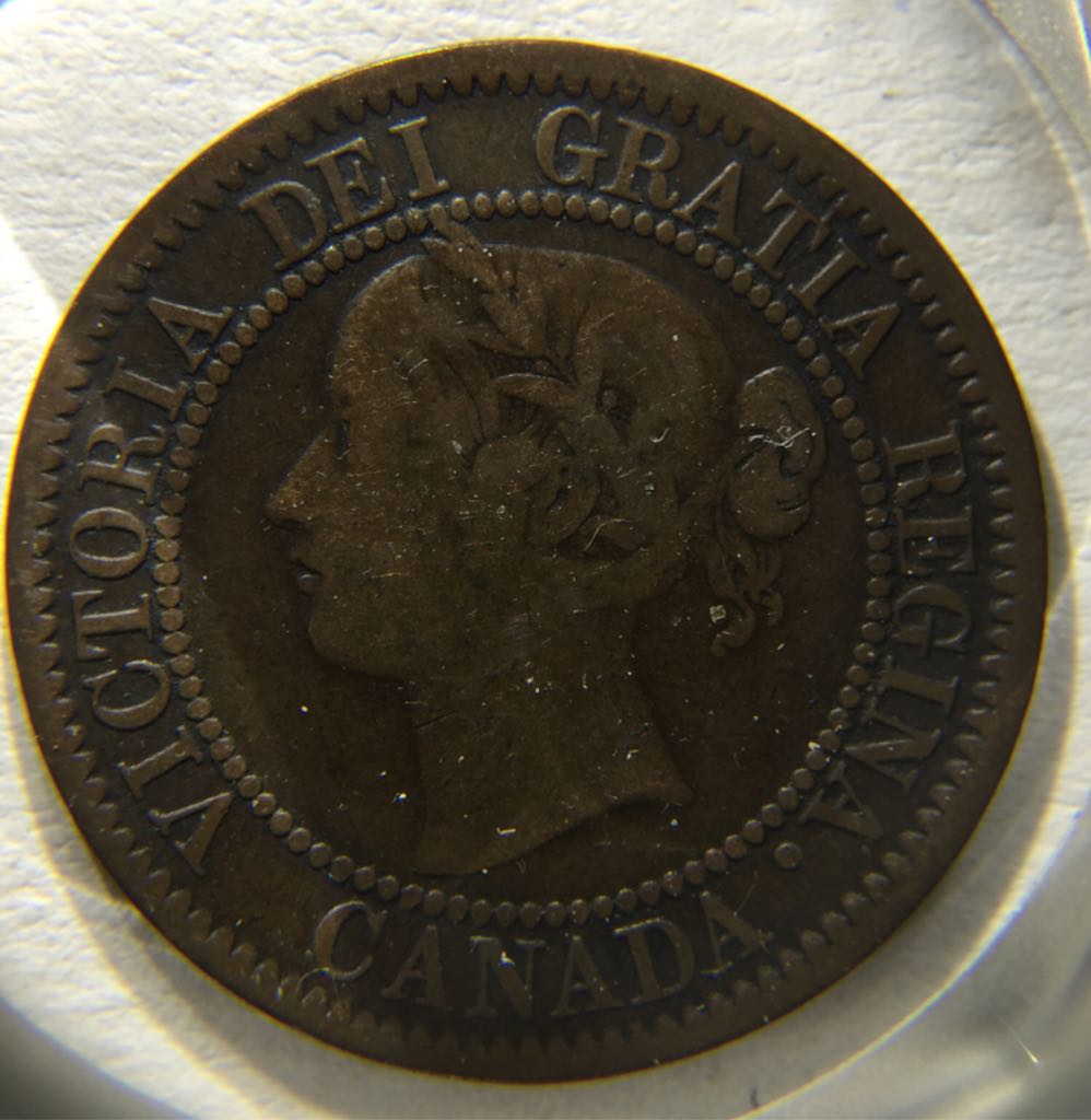 1858 1 Cent Canada Stock#1  coin collectible - Main Image 2