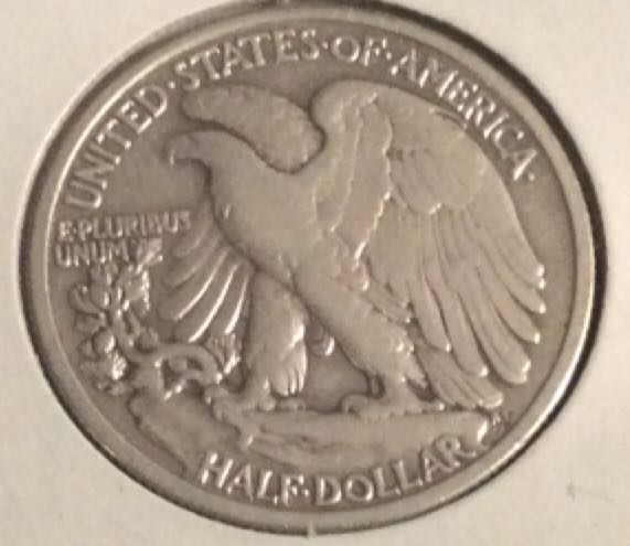 Half Dollar, Walking Liberty 1937  coin collectible - Main Image 2