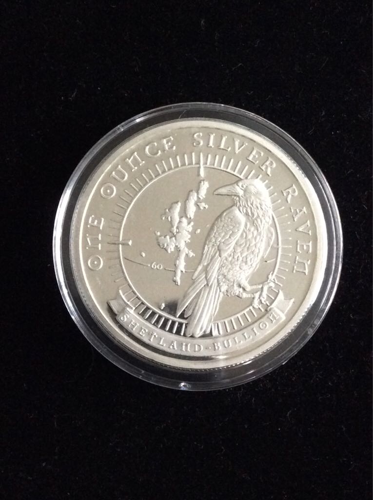 Shetland Bullion Silver Raven  coin collectible - Main Image 2