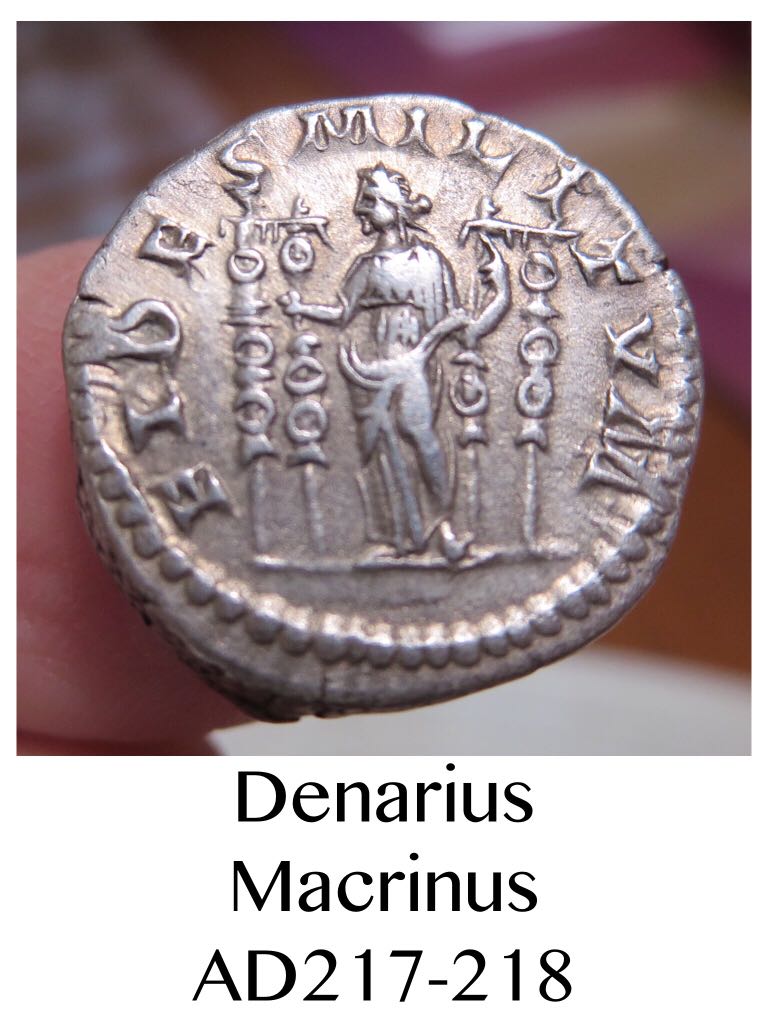 Denarius of Macrinus  coin collectible - Main Image 2