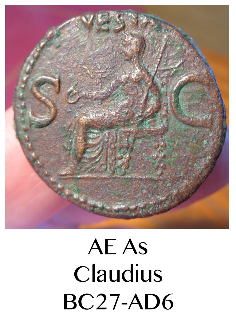 AE As of Claudius  coin collectible - Main Image 2