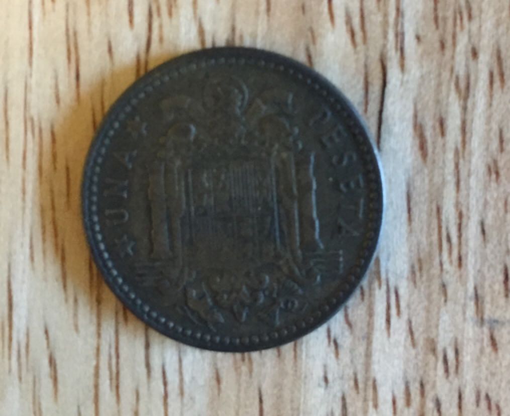 spagna 1 peseta  coin collectible - Main Image 2