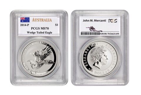 2014 Australia Wedge Tailed Eagle One Dollar Proof Coin  coin collectible - Main Image 2