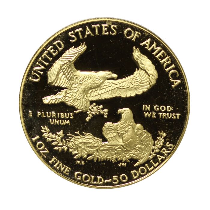 1986 50 Dollar Gold Eagle  coin collectible - Main Image 2
