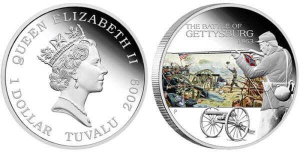 Battle Of Gettysburg Silver Coin  coin collectible - Main Image 2