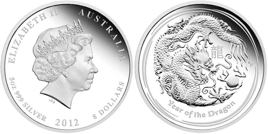 Year Of The Dragon Reverse Proof  coin collectible - Main Image 2