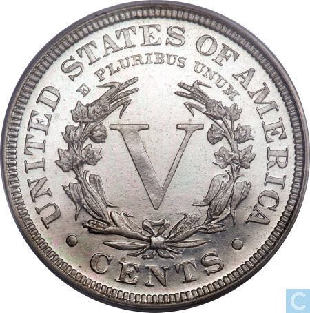 1907 Five Cent  coin collectible - Main Image 2