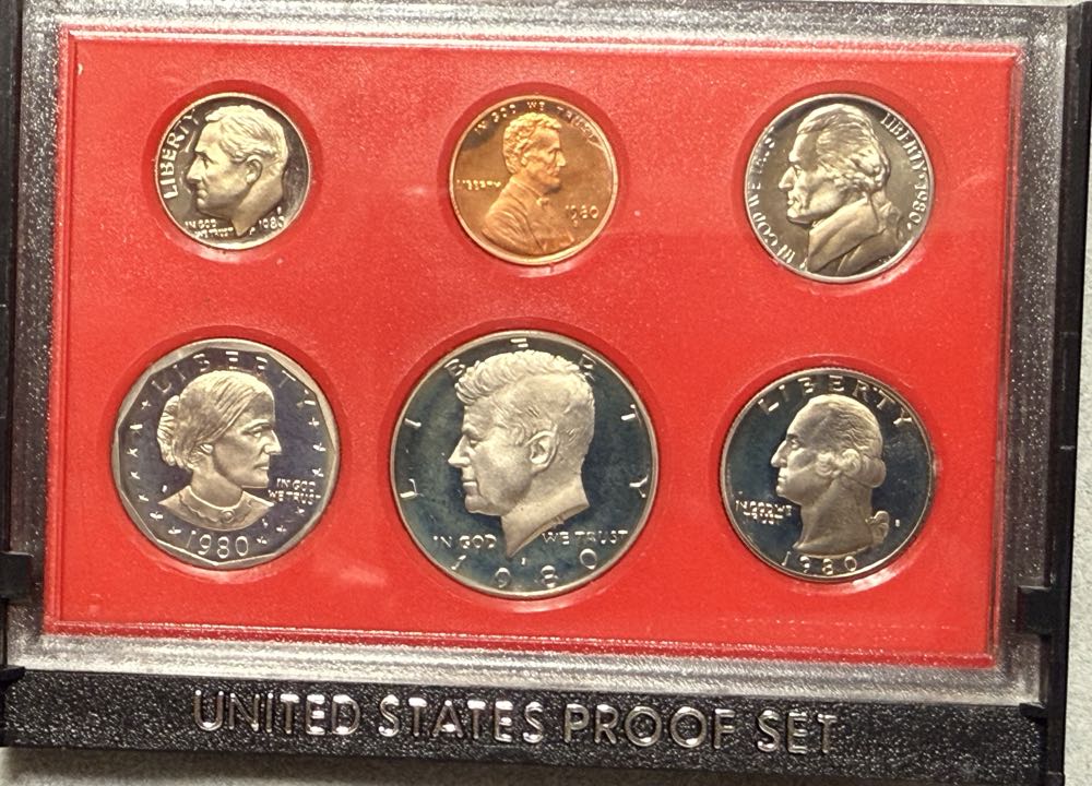 Standard 1980 US Mint Proof Set  coin collectible - Main Image 2