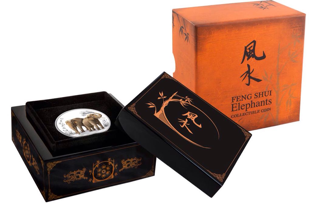 Feng Shui Elephants  coin collectible - Main Image 2