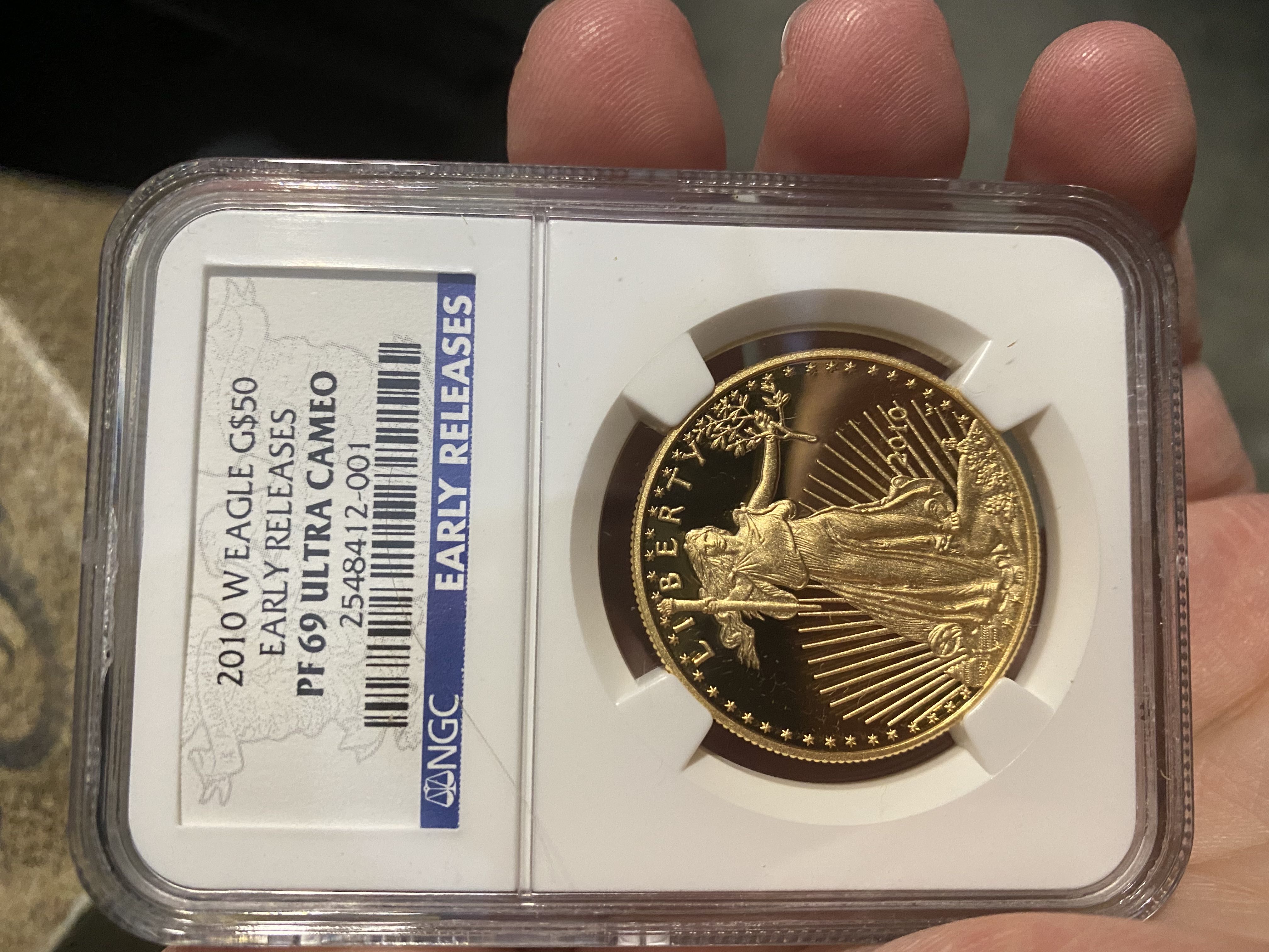 Gold Eagle $50 Proof  coin collectible - Main Image 3