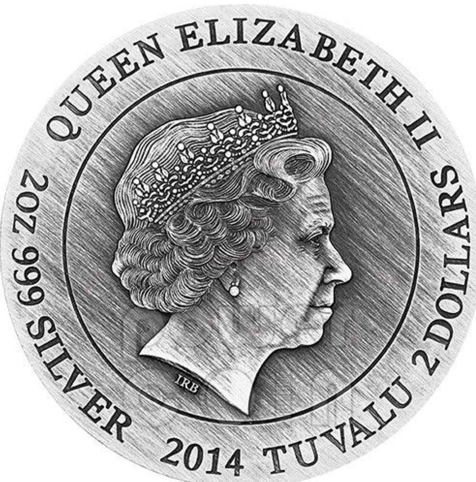 2014 Gods Of Olympus Zeus High Relief  coin collectible - Main Image 2