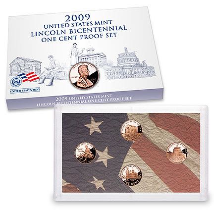 2009 US MINT LINCOLN BICEN ONE CENT PROOF SET  coin collectible - Main Image 2