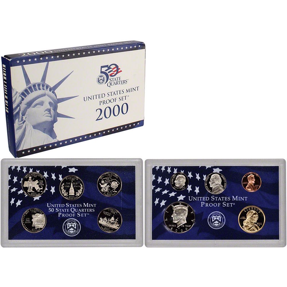 US Mint Proof Set - 2000  coin collectible - Main Image 1