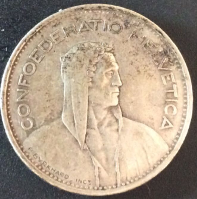 Suisse 5 Francs  coin collectible - Main Image 2