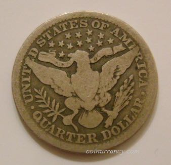 1911 Barber Head Quarter  coin collectible - Main Image 2