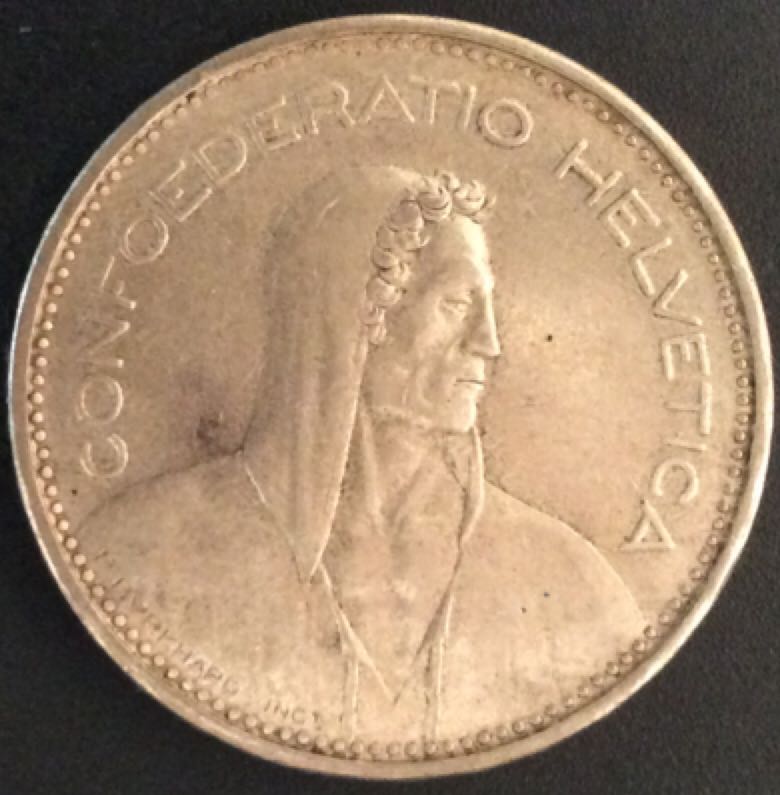 Suisse 5 Francs  coin collectible - Main Image 2