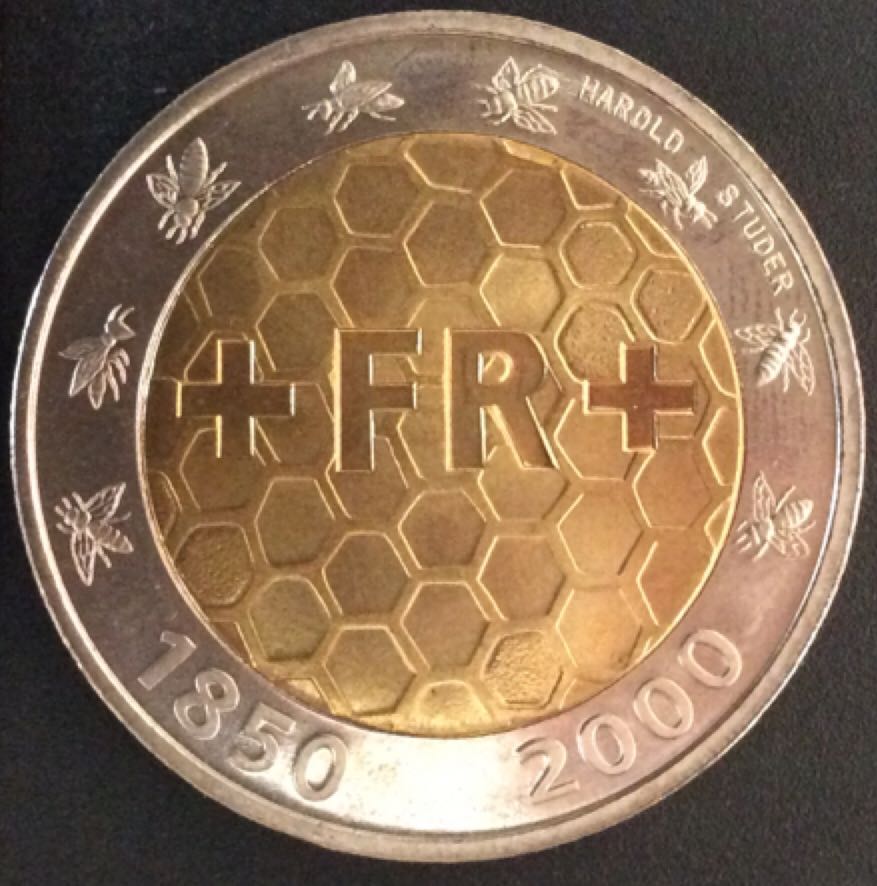 Suisse 5 Francs "1850-2000”  coin collectible - Main Image 2