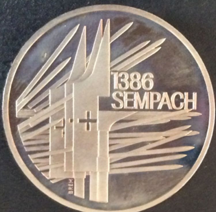 Suisse 5 Francs "1386 Sempach”  coin collectible - Main Image 2