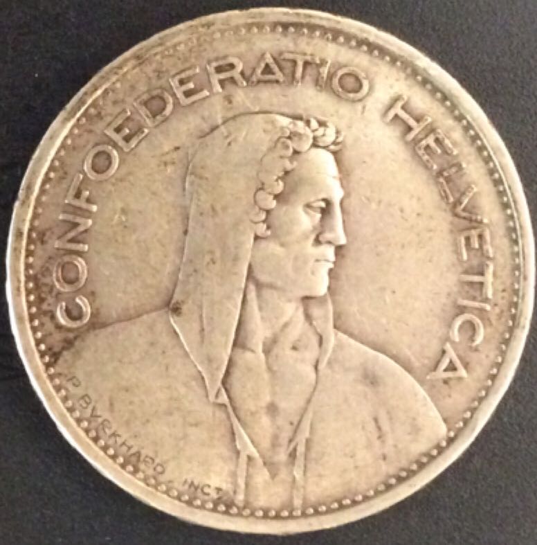 Suisse 5 Francs  coin collectible - Main Image 2