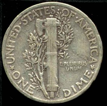 1945 Liberty Dime  coin collectible - Main Image 2