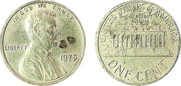 1975 Lincoln Cent  coin collectible - Main Image 2