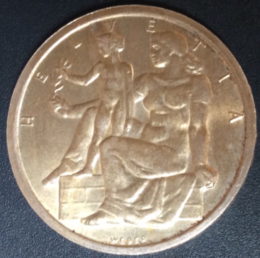 Suisse 5 Francs ” 1848-1948”  coin collectible - Main Image 2