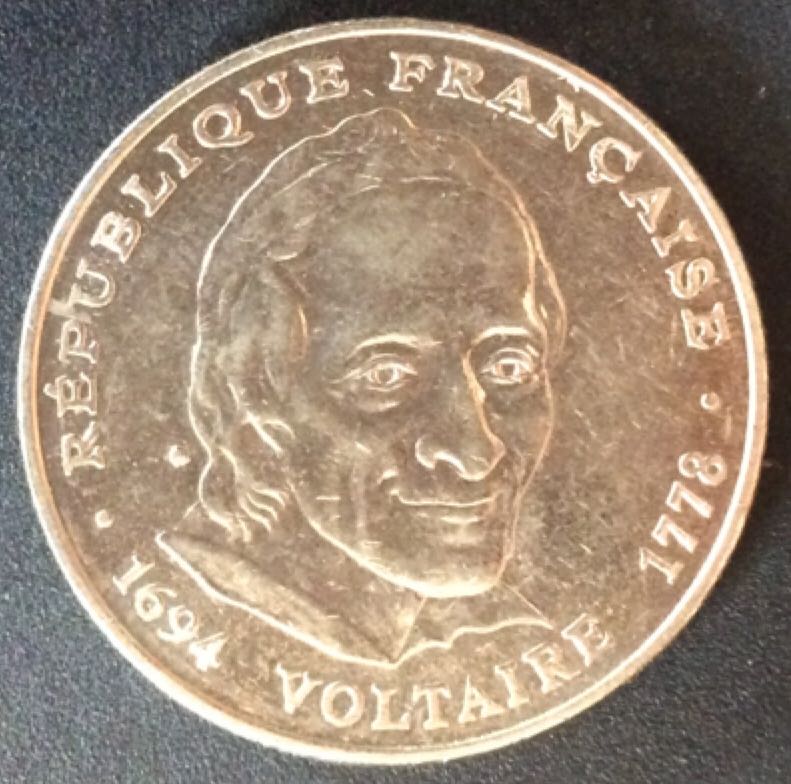 France 5 Francs ” Voltaire”  coin collectible - Main Image 2