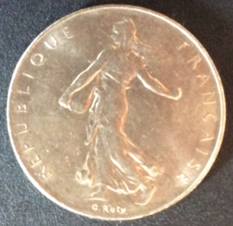1971 French 1 Franc  coin collectible - Main Image 2