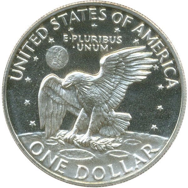 1972 Eisenhower Dollar (D) Error  coin collectible - Main Image 2