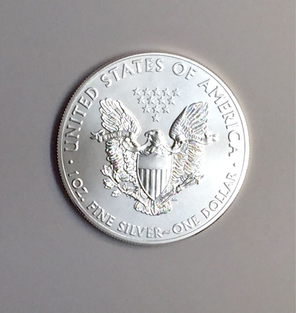 2015 Silver Eagle  coin collectible - Main Image 2