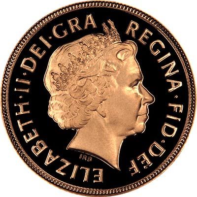 2002 Queen Elizabeth ll Gold Sovereign  coin collectible - Main Image 2