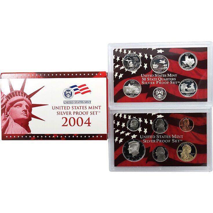 2004 US Mint Silver Proof Coin Set (S)  coin collectible - Main Image 2