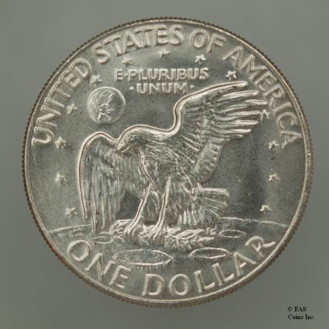1974 Eisenhower Dollar - D  coin collectible - Main Image 2