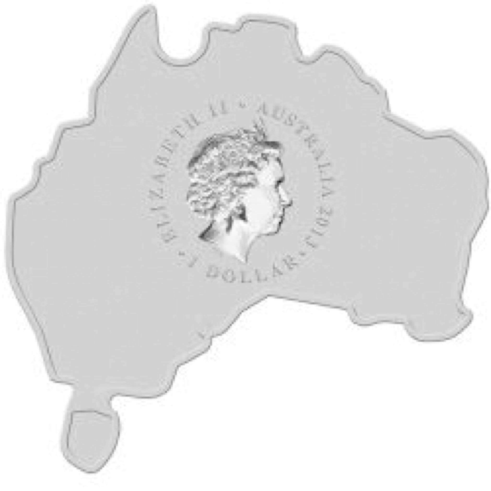 2013 Platypus 1oz Map Shape  coin collectible [Barcode 9327025023496] - Main Image 2