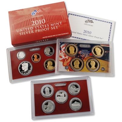 2010 US Mint Silver Proof Set (S)  coin collectible - Main Image 3