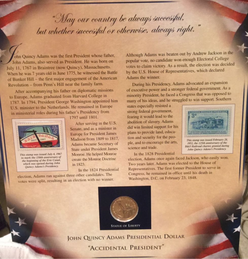 United States Presidents Coin Collection-John Quincy Adams  coin collectible - Main Image 2