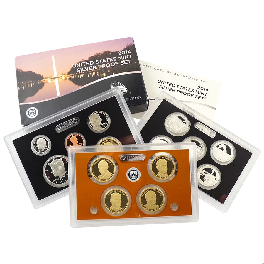 2014 US Mint Silver Proof Coin Set (S)  coin collectible - Main Image 3