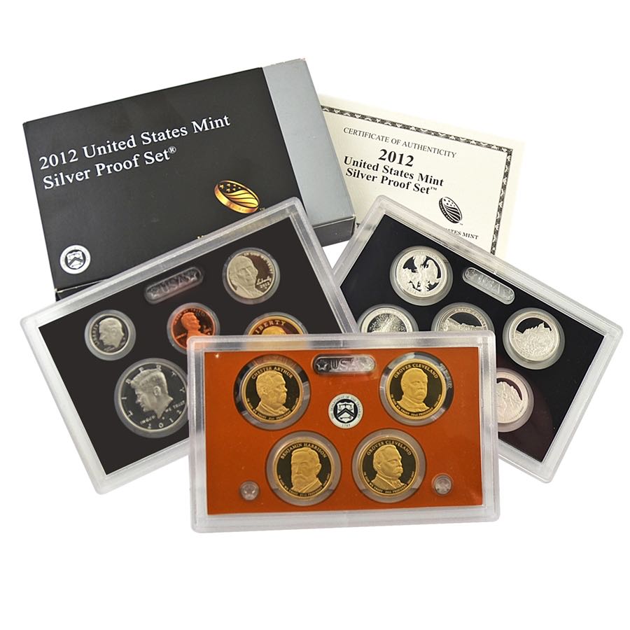 2012 US Mint Silver Proof Coin Set (S)  coin collectible - Main Image 3