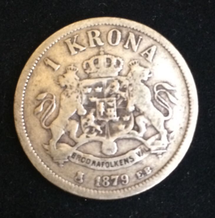 Oscar II Sveriges och Norges 1 Krona  coin collectible - Main Image 2