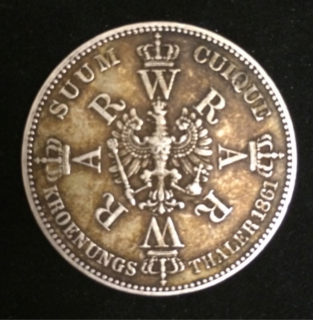 Wilhelm Koenig Augusta Thaler  coin collectible - Main Image 2