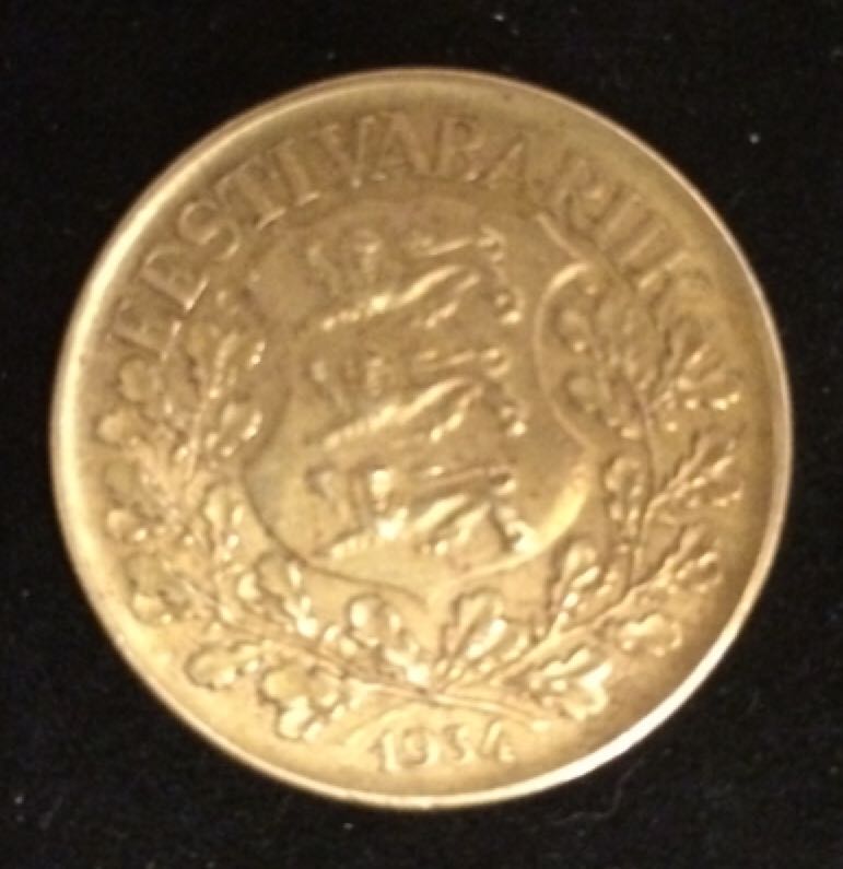 EW 1 Kroon 1934  coin collectible - Main Image 2