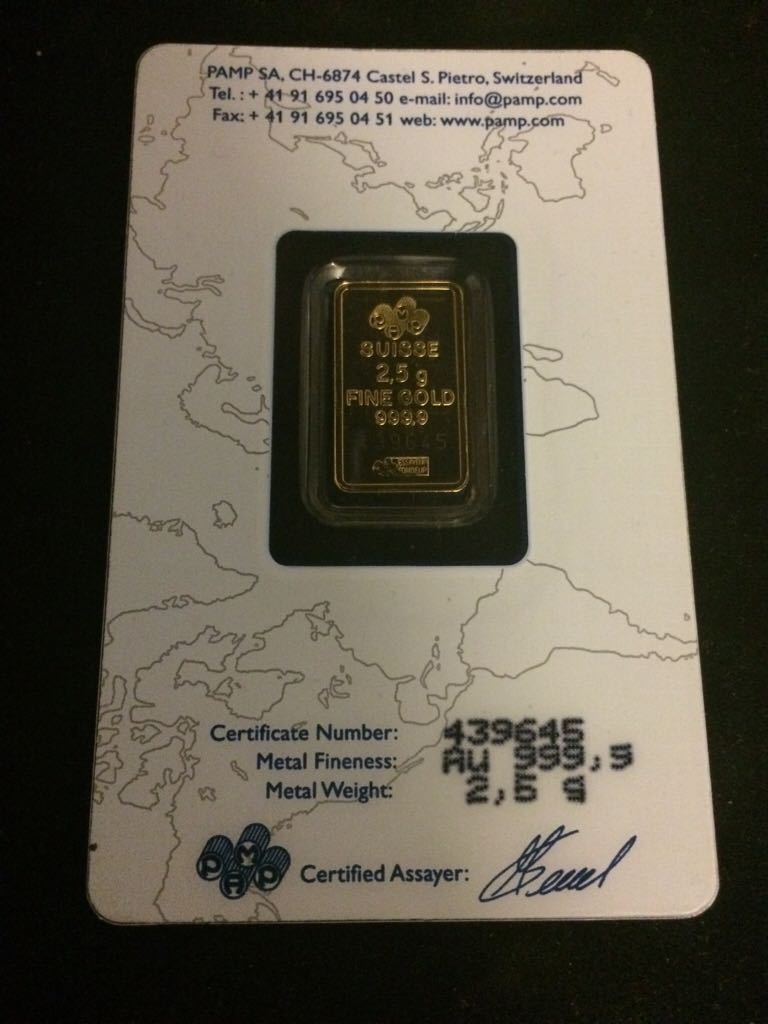 Kuldplaat 2,5g  coin collectible - Main Image 2