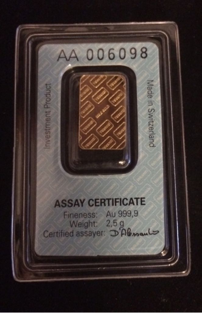 Kuldplaat 2,5g Kristofer  coin collectible - Main Image 2