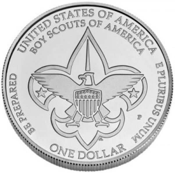 2010 US Mint BSA Centennial UNC Silver Dollar (P)  coin collectible - Main Image 2