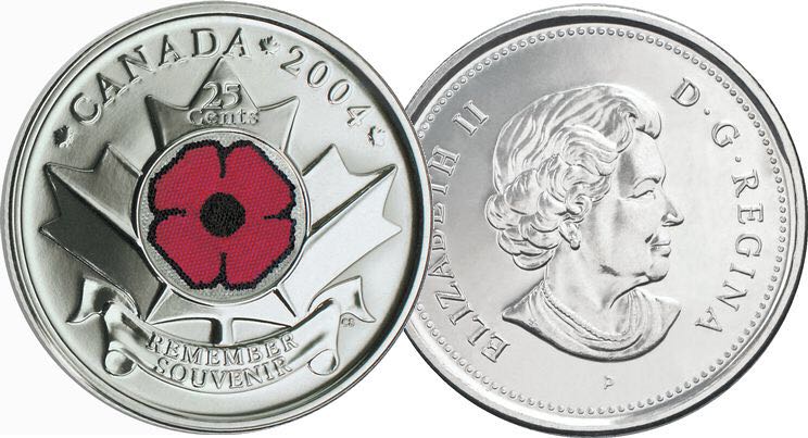 2004 RCA Remembrance Day Quarter  coin collectible - Main Image 2