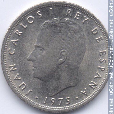 Spain 5 Pesetas 1975 #140  coin collectible - Main Image 2