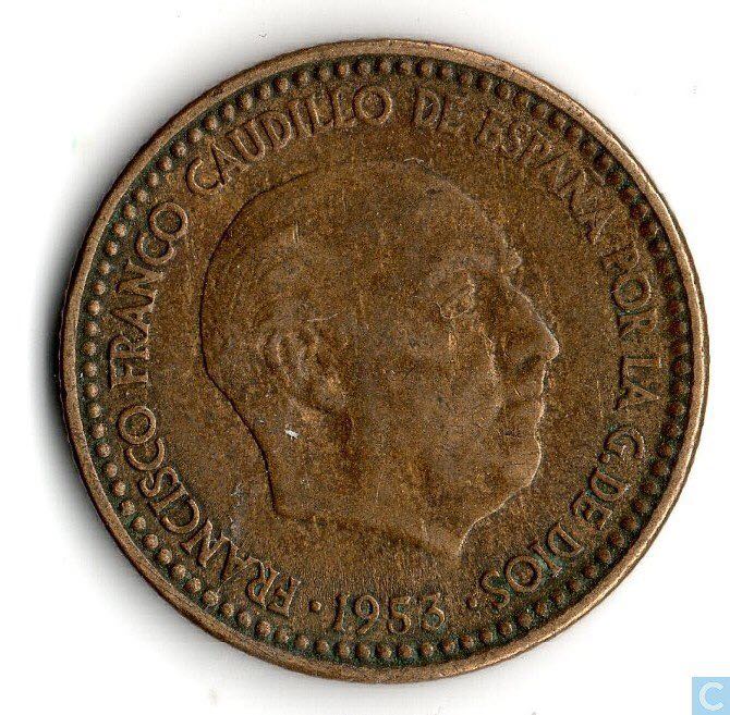 1-Spain 1 Peseta, 1966  coin collectible - Main Image 2